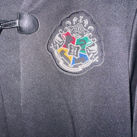 Harry Potter HOGWARTS Youth Black Hooded Robe Spirit Halloween Unisex One Size - Picture 3 of 9